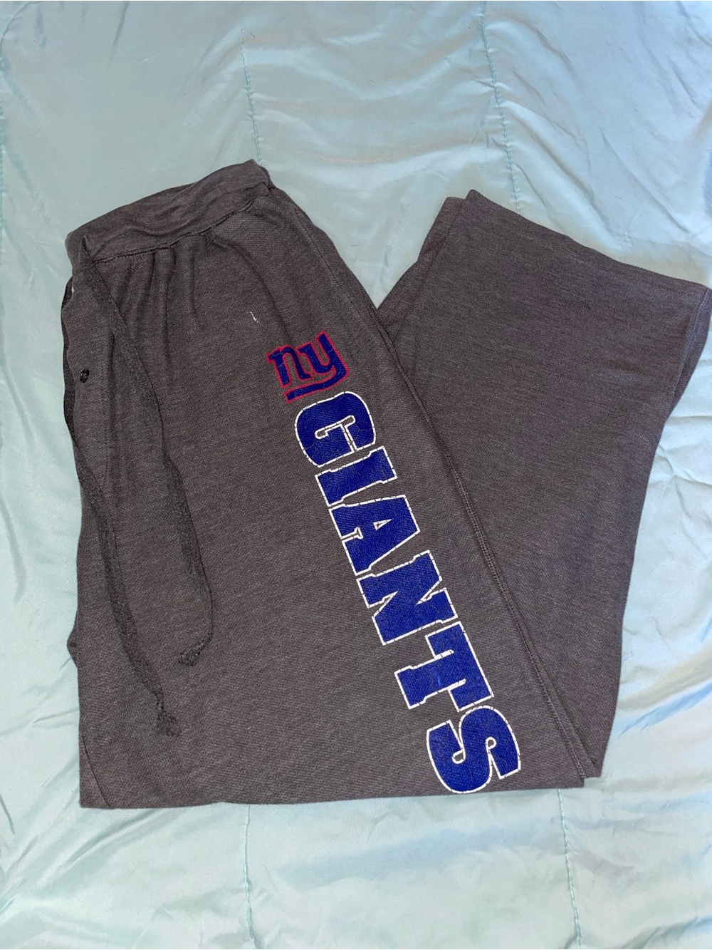 NFL Team Apparel NFL New York Giants Gray Pajama Pants Lounge Sleepwear L